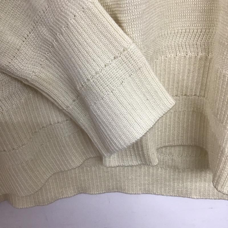 ラッピンノット WRAPINKNOT ニット、セーター 長袖 2 無地 白 / ホワイト /  メンズ USED 古着 中古 10141193