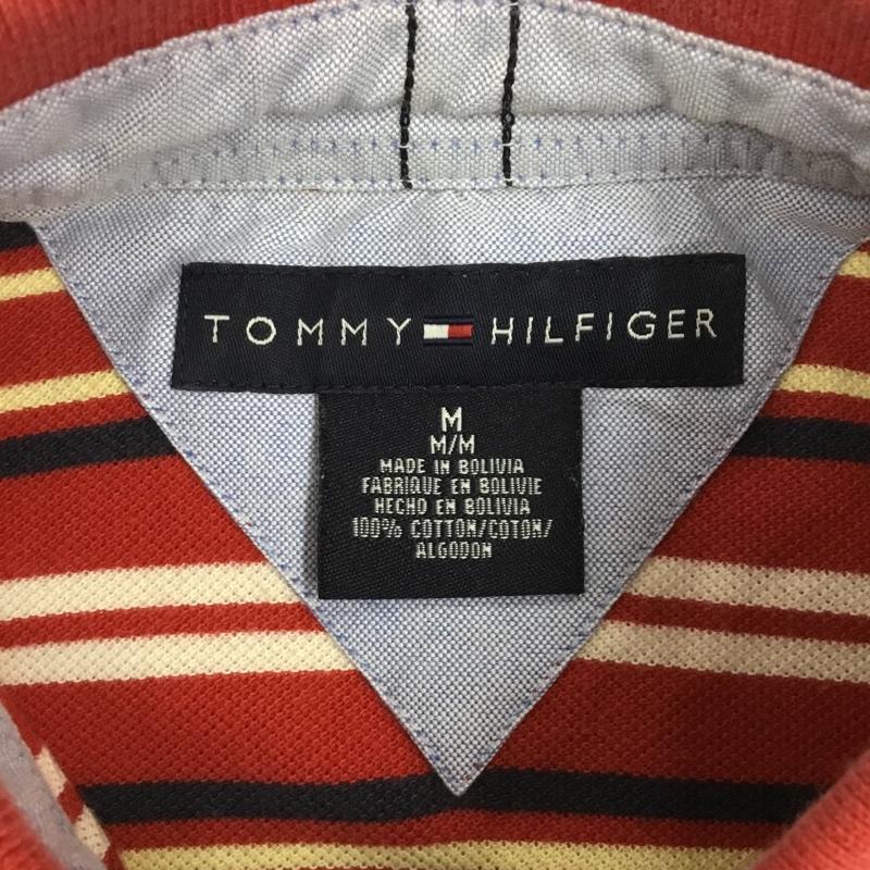 トミーヒルフィガー TOMMY HILFIGER ポロシャツ 半袖 半袖ポロシャツ カラーシャツ 半袖カットソー ボーダー M ボーダー柄 マルチカラー / マルチカラー /  メンズ USED 古着 中古 10109321