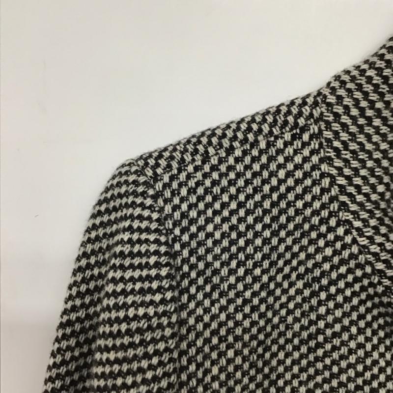 ナチュラルビューティーベーシック NATURAL BEAUTY BASIC コート コート一般 長袖ロングコート アウター カジュアルジャケット L 総柄 白 / ホワイト / X 黒 / ブラック /  レディース USED 古着 中古 10142664