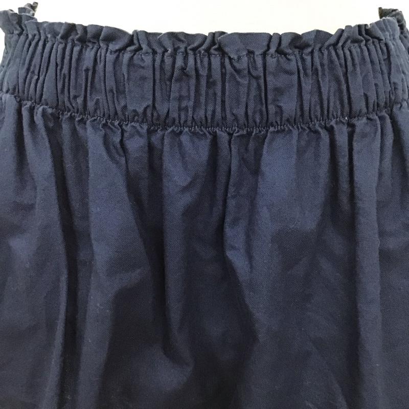 ラルフローレン RALPHLAUREN スカート ミニスカート コットン ギャザー XL ワンポイント 紺 / ネイビー /  レディース USED 古着 中古 10118745