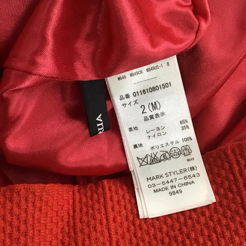 ムルーア MURUA スカート ミニスカート 011610801501 ニットタイトミニスカート M 無地 赤 / レッド /  レディース USED 古着 中古 10124428