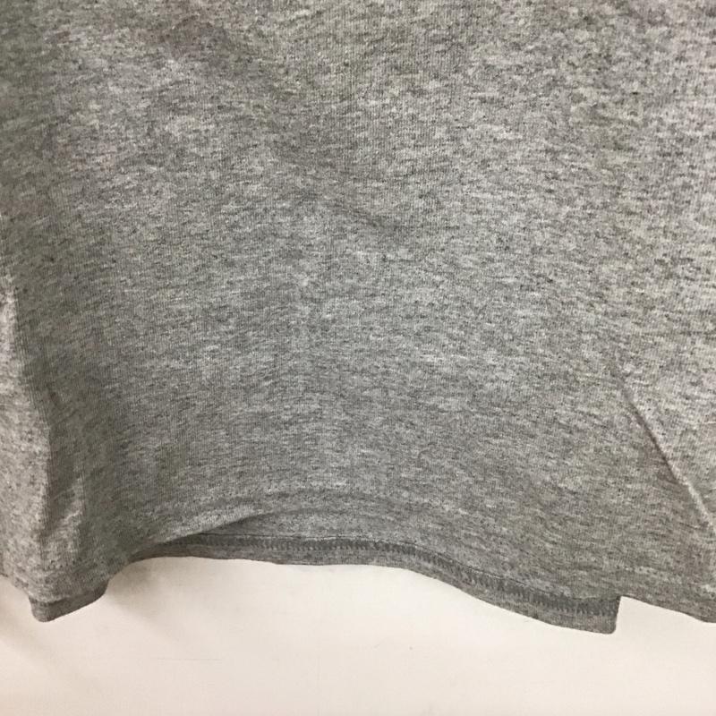 チャンピオン Champion Tシャツ 半袖 半袖カットソー プリントTシャツ クルーネックカットソー L 無地 灰 / グレー /  メンズ USED 古着 中古 10135979