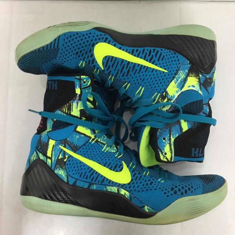 ナイキ NIKE スニーカー スニーカー 630847-400 KOBE 9 ELITE ハイカット 28cm 28.0cm ロゴ、文字 青 / ブルー / X 黒 / ブラック / X 黄 / イエロー /  メンズ USED 古着 中古 10142178