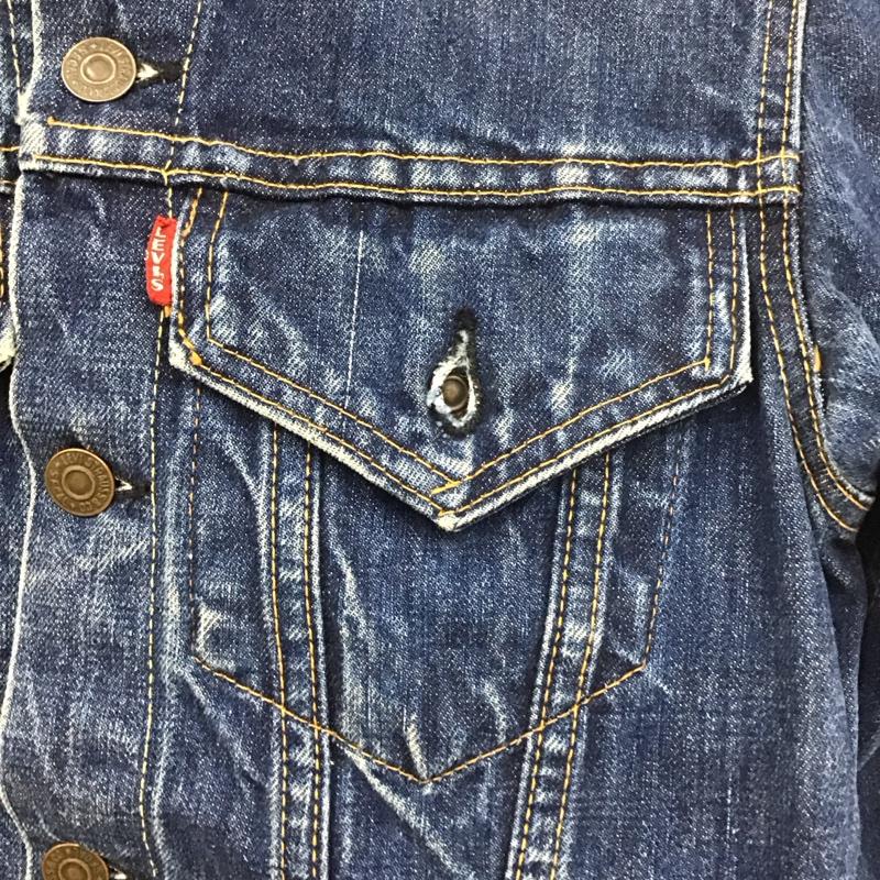 リーバイス Levi s ジャケット、上着 ジャケット、ブレザー 60年代 70年代 4th 70505 BIG-E 不均等V デニムジャケット ジージャン 無地 インディゴ / インディゴ /  ボーイズ USED 古着 中古 10111239