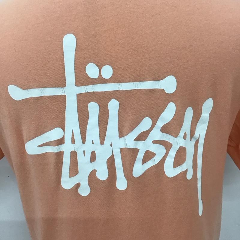 ステューシー STUSSY Tシャツ 半袖 ロゴ文字 S ロゴ、文字 X プリント 桃 / ピンク /  メンズ USED 古着 中古 10127704