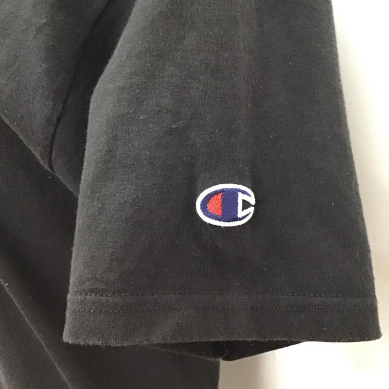 チャンピオン Champion Tシャツ 半袖 半袖カットソー プリントTシャツ クルーネックカットソー S ロゴ、文字 黒 / ブラック /  レディース USED 古着 中古 10116315
