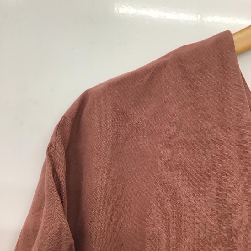 ザラ ZARA ワンピース ロングスカート 半袖ロングワンピース フレアスカート Vネック M 無地 マルチカラー / マルチカラー /  レディース USED 古着 中古 10149028