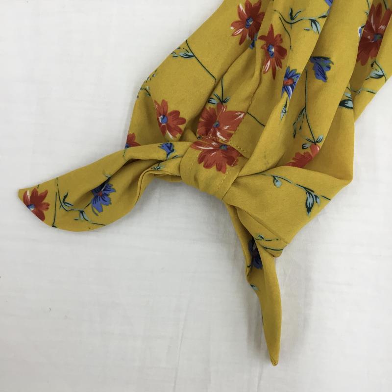 イング INGNI カットソー 半袖 M 花柄 マスタード / マスタード /  レディース USED 古着 中古 10141843