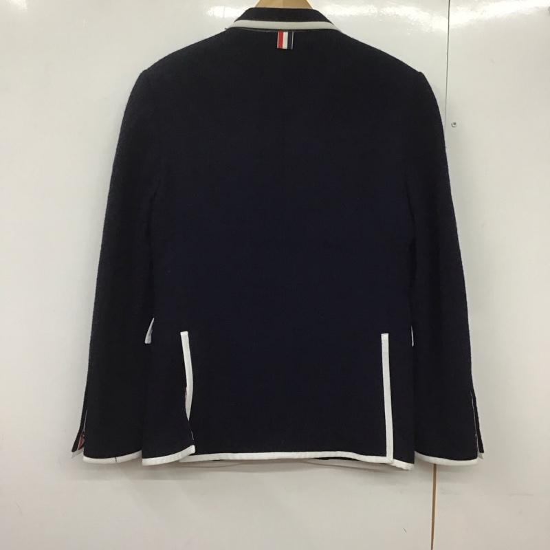 トムブラウン THOM BROWNE ジャケット、上着 ジャケット、ブレザー カジュアルジャケット アウター カラージャケット S 無地 紺 / ネイビー /  メンズ USED 古着 中古 10142968
