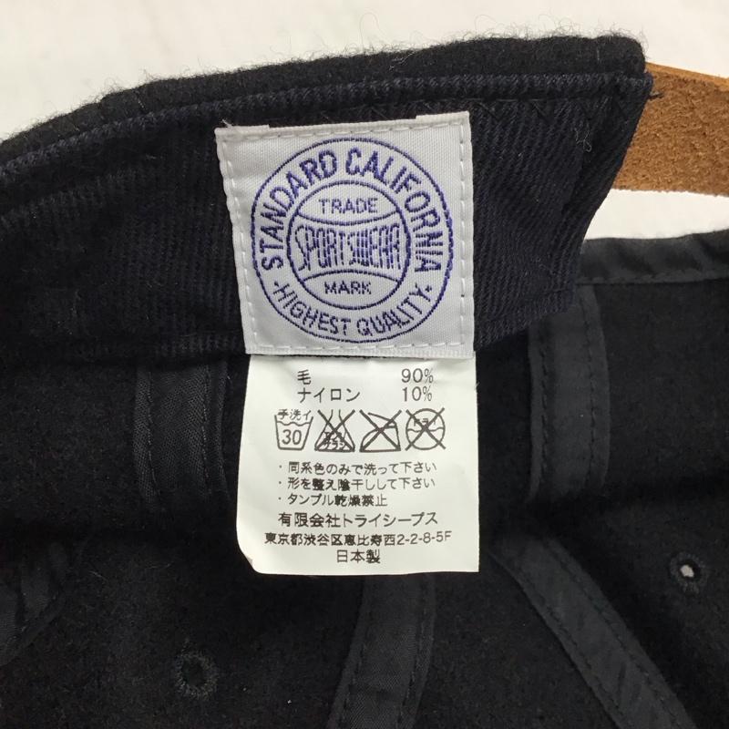 スタンダード カリフォルニア STANDARD CALIFORNIA 帽子 キャップ ウール ナイロン ロゴ、文字 黒 / ブラック /  メンズ USED 古着 中古 10118906