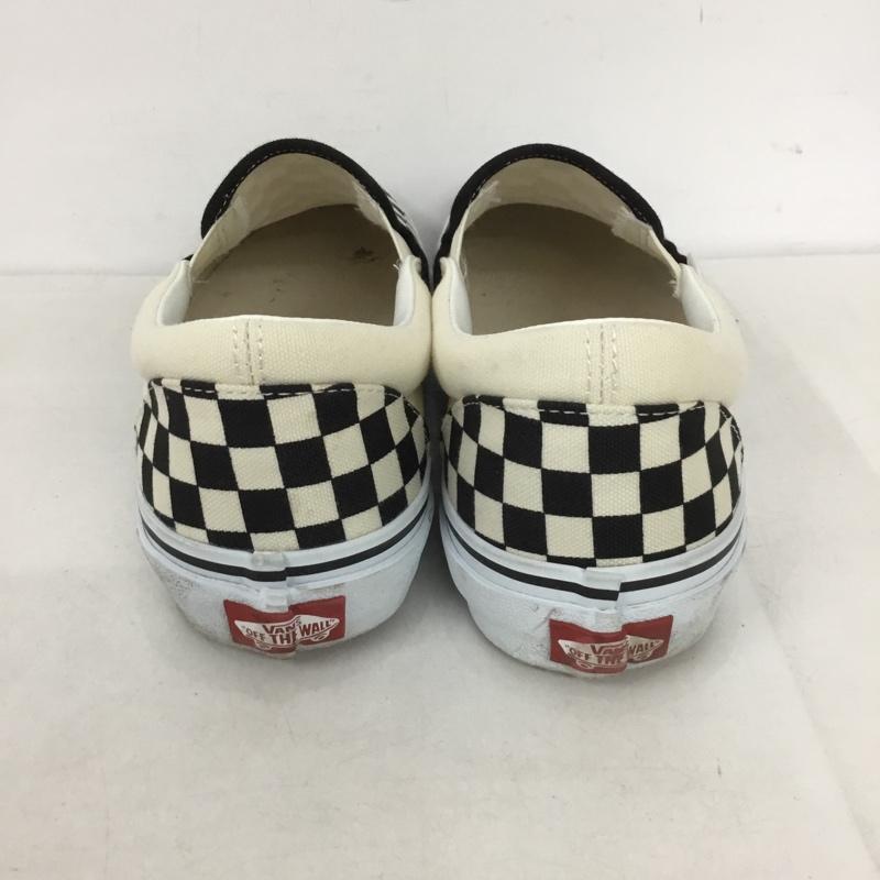 バンズ VANS スリッポン スリッポン V98CLA SLIP ON スニーカー 27cm 27.0cm チェック 白 / ホワイト / X 黒 / ブラック /  メンズ USED 古着 中古 10131648