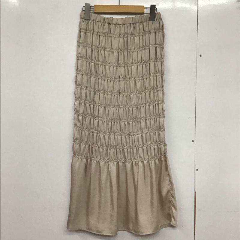 ダブルクローゼット w closet スカート ロングスカート FREE 無地 ベージュ / ベージュ /  レディース USED 古着 中古 10131656