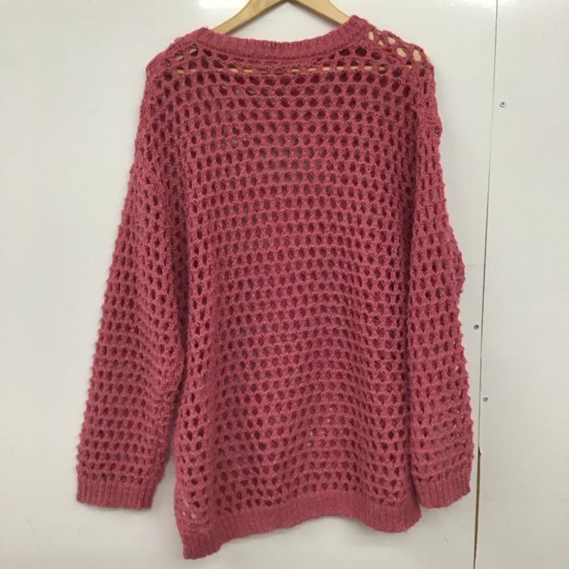 ニコアンド niko and... ニット、セーター 長袖 NKN36680RM メッシュニット FREE 無地 桃 / ピンク /  レディース USED 古着 中古 10147241