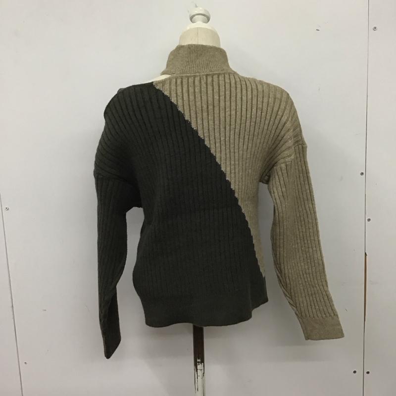ジェイダ GYDA ニット、セーター 長袖 072052619001 ダイアゴナルニット TOPS FREE 無地 マルチカラー / マルチカラー /  レディース USED 古着 中古 10140060