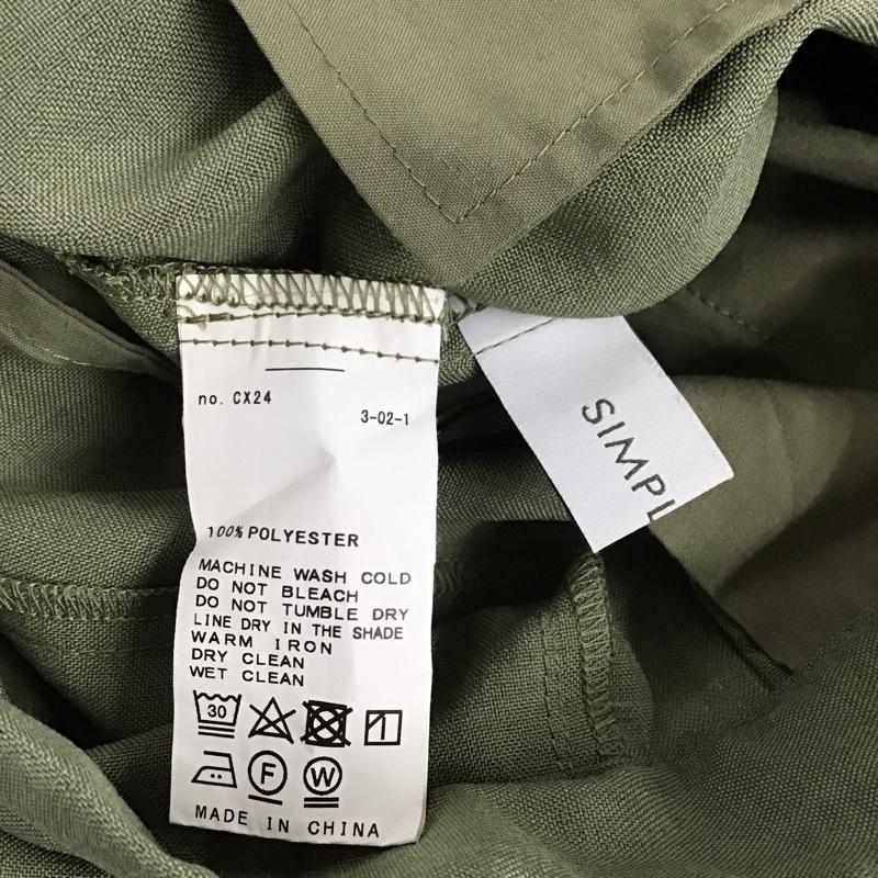 シンプリシテェ Simplicite パンツ スラックス 無地 薄緑 / ライトグリーン /  レディース USED 古着 中古 10143742