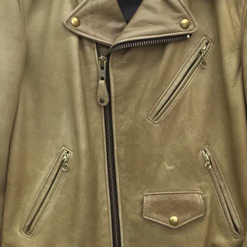 ショット schott ジャケット、上着 ライダース 40 無地 ベージュ / ベージュ /  メンズ USED 古着 中古 10110464