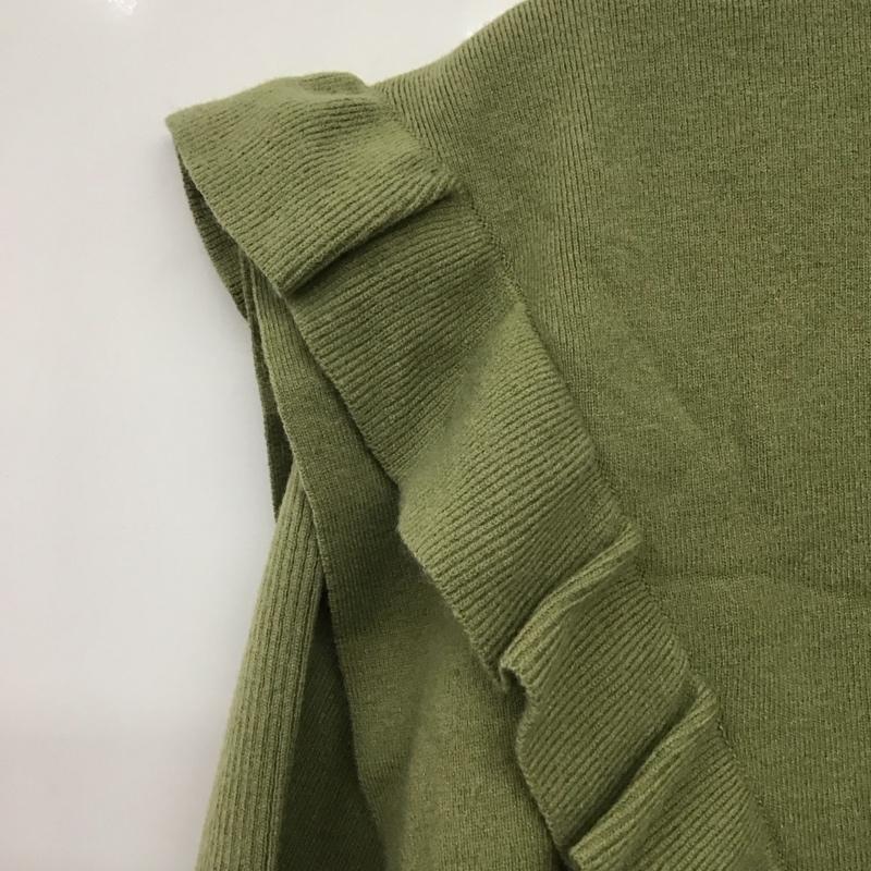 ローリーズファーム LOWRYS FARM セットアップ セットアップ lf621331ad セットアップ ニットベストフリル ２点セット FREE 無地 薄緑 / ライトグリーン /  レディース USED 古着 中古 10145475