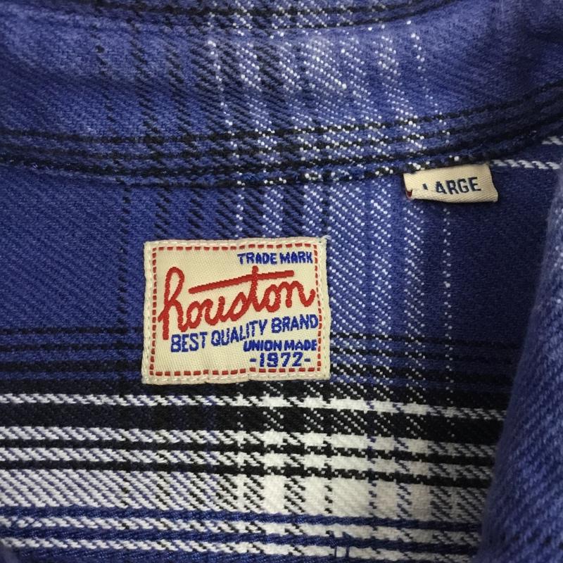 ヒューストン HOUSTON シャツ、ブラウス 長袖 L チェック マルチカラー / マルチカラー /  メンズ USED 古着 中古 10108912