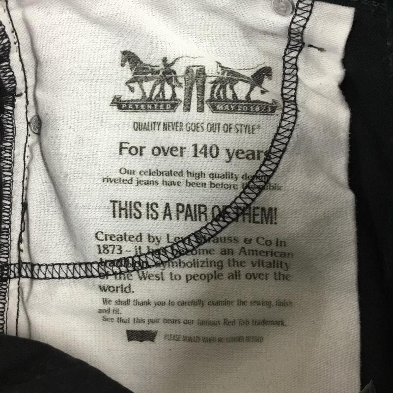 リーバイス Levi s パンツ デニム、ジーンズ デニムパンツ ストレートパンツ ワイドパンツ カジュアルパンツ 29インチ 無地 黒 / ブラック /  メンズ USED 古着 中古 10109581