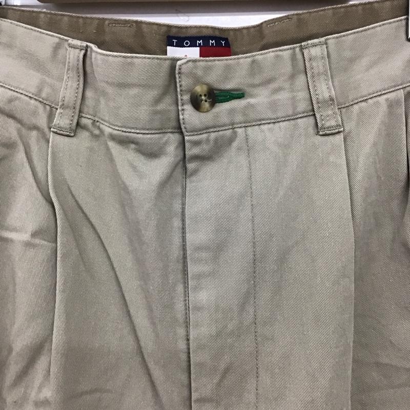 トミーヒルフィガー TOMMY HILFIGER パンツ チノパン チノパン ワイドパンツ カジュアルパンツ 32インチ ロゴ、文字 ベージュ / ベージュ /  メンズ USED 古着 中古 10140976