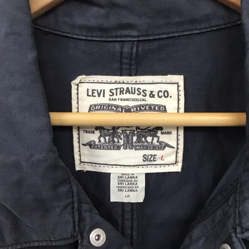 リーバイストラウスアンドコー Levi Strauss & co. ワンピース・ドレス・オールインワン ワンピース・ドレス・オールインワン オールインワン つなぎ ワークパンツ カジュアルパンツ 長袖 L 無地 紺 / ネイビー /  メンズ USED 古着 中古 10109111