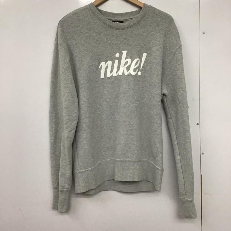ナイキ NIKE トレーナー 長袖 da8743-063 スウェット スポーツウェア S ロゴ、文字 灰 / グレー /  メンズ USED 古着 中古 10146802