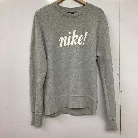 ナイキ NIKE トレーナー 長袖 da8743-063 スウェット スポーツウェア S ロゴ、文字 灰 / グレー /  メンズ USED 古着 中古 10146802