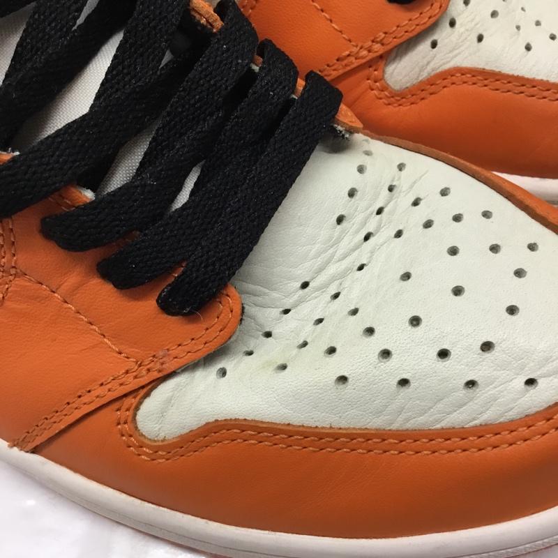 ナイキ NIKE スニーカー スニーカー 555088-113 AIR JORDAN 1 RETRO HIGH OG 28cm 28.0cm ロゴ、文字 橙 / オレンジ / X 黒 / ブラック / X アイボリー / アイボリー /  メンズ USED 古着 中古 10110570