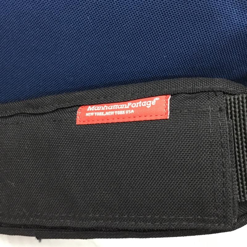 マンハッタンポーテージ Manhattan Portage メッセンジャーバッグ メッセンジャーバッグ ショルダーバッグ ロゴ、文字 紺 / ネイビー / X 黒 / ブラック /  メンズ USED 古着 中古 10110599