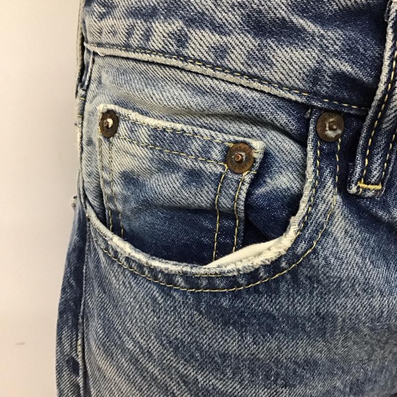 スライ SLY パンツ デニム、ジーンズ 030BAY11-3620 AARON JW STRAIGHT-B 26 無地 青 / ブルー /  レディース USED 古着 中古 10120148