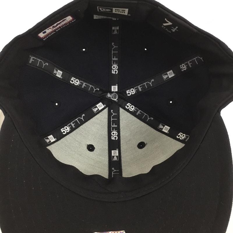 ニューエラ NEW ERA 帽子 キャップ デトロイトタイガース 57.7cm ロゴ、文字 紺 / ネイビー /  メンズ USED 古着 中古 10125184