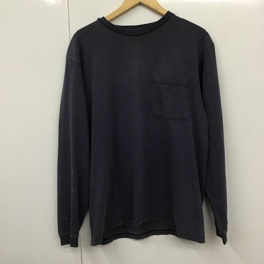 パタゴニア patagonia カーディガン 長袖 長袖カットソー プリントカットソー クルーネック M 無地 紺 / ネイビー /  メンズ USED 古着 中古 10130120