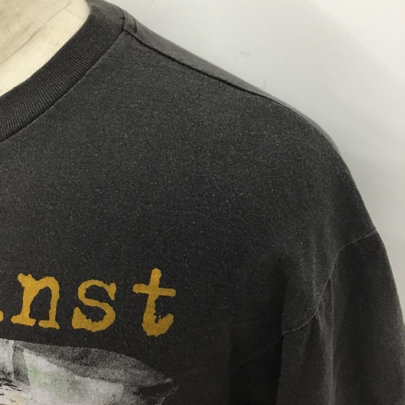 古着 USED Tシャツ 半袖 半袖カットソー プリントTシャツ クルーネックカットソー バンドTシャツ リプリント rageagainst プリント 黒 / ブラック /  メンズ USED 古着 中古 10120824