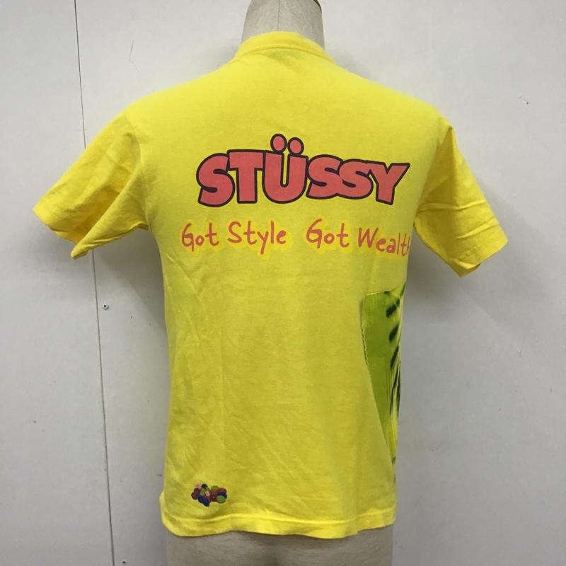 ステューシー STUSSY Tシャツ 半袖 S プリント 黄 / イエロー /  メンズ USED 古着 中古 10106084