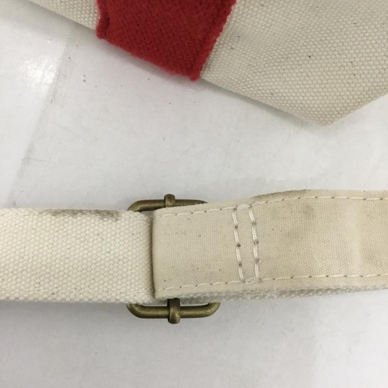 エルエルビーン L.L.Bean トートバッグ トートバッグ 307241 ショルダーバッグ 2WAY ロゴ、文字 赤 / レッド / X オフホワイト / オフホワイト /  メンズ USED 古着 中古 10131208