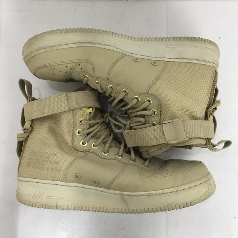 ナイキ NIKE スニーカー スニーカー 917753-200 SF AF 1 MID 28cm 28.0cm ロゴ、文字 ベージュ / ベージュ /  メンズ USED 古着 中古 10141548