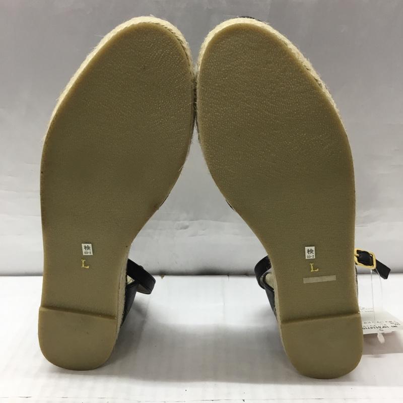 マジェスティックレゴン MAJESTIC LEGON サンダル サンダル 1055114710 ストラップ ポインテッドサンダル L 無地 黒 / ブラック /  レディース USED 古着 中古 10119663