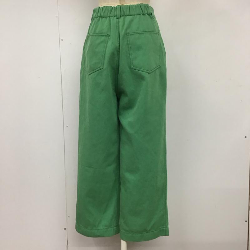 ニコアンド niko and... ボトムス ボトムス s221il13sm ワイドパンツ M 無地 緑 / グリーン /  レディース USED 古着 中古 10121257