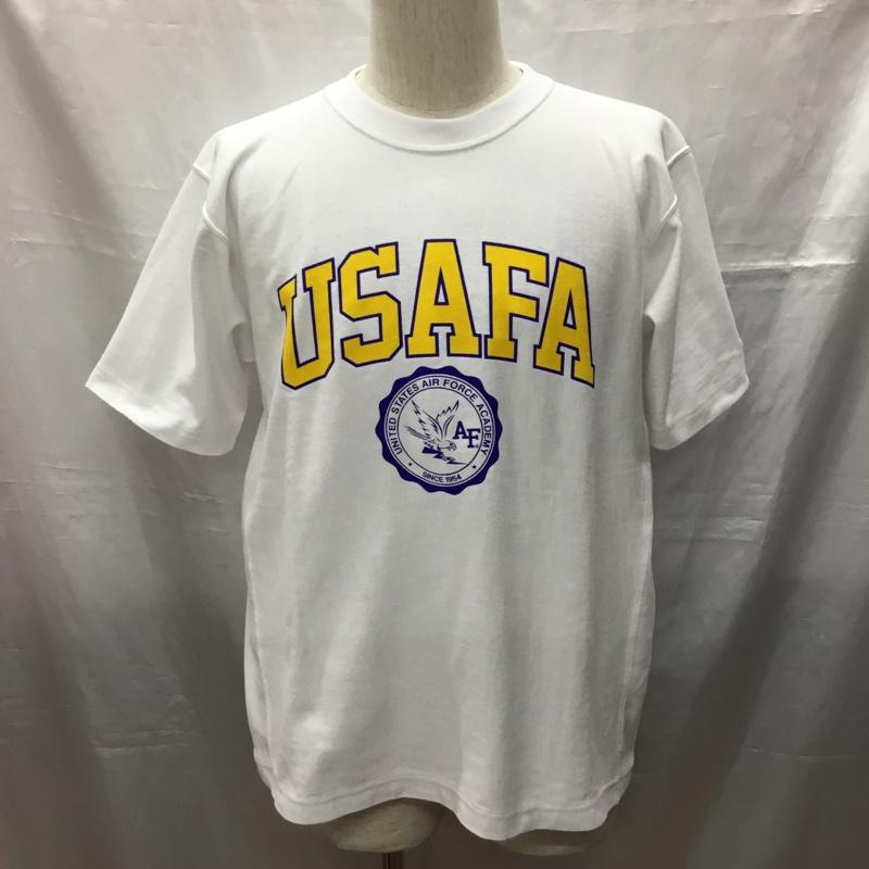 チャンピオン Champion Tシャツ 半袖 C3-Z314 REVERSE WEAVE USAFA タグ付き M ロゴ、文字 白 / ホワイト /  メンズ USED 古着 中古 10115695
