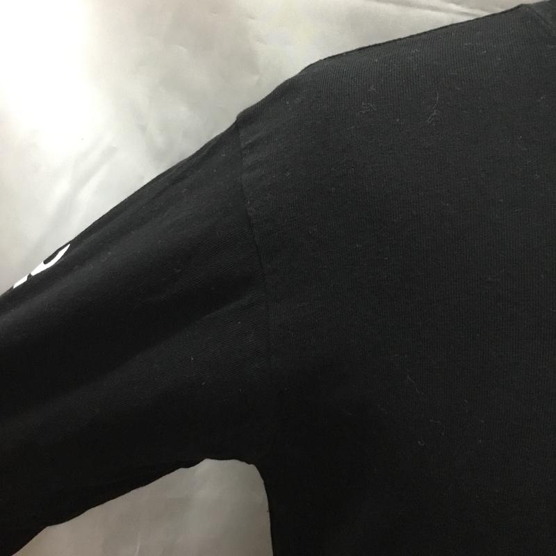 ラッセル RUSSELL カットソー 長袖 長袖 M プリント 黒 / ブラック /  メンズ USED 古着 中古 10109585