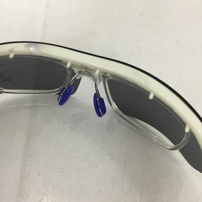 ダンロップ DUNLOP めがね・サングラス サングラス DU-006 スポーツサングラス ロゴ、文字 白 / ホワイト / X 青 / ブルー /  メンズ USED 古着 中古 10140452