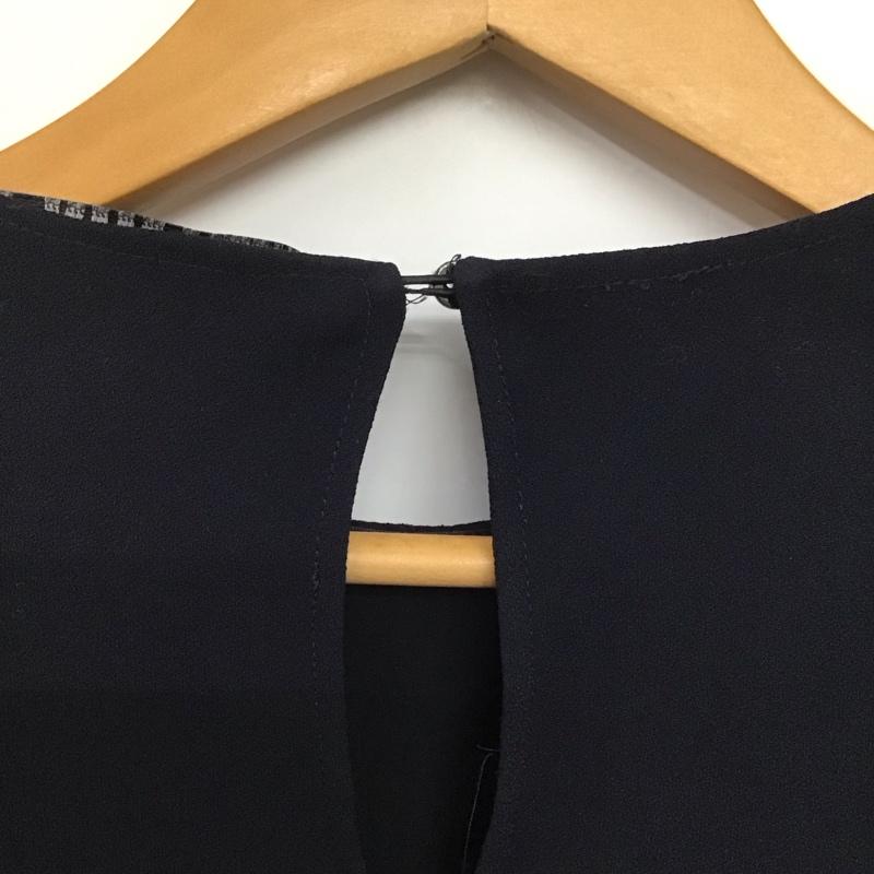 ザラウーマン ZARA WOMAN シャツ、ブラウス 半袖 M 無地 紺 / ネイビー /  レディース USED 古着 中古 10144244