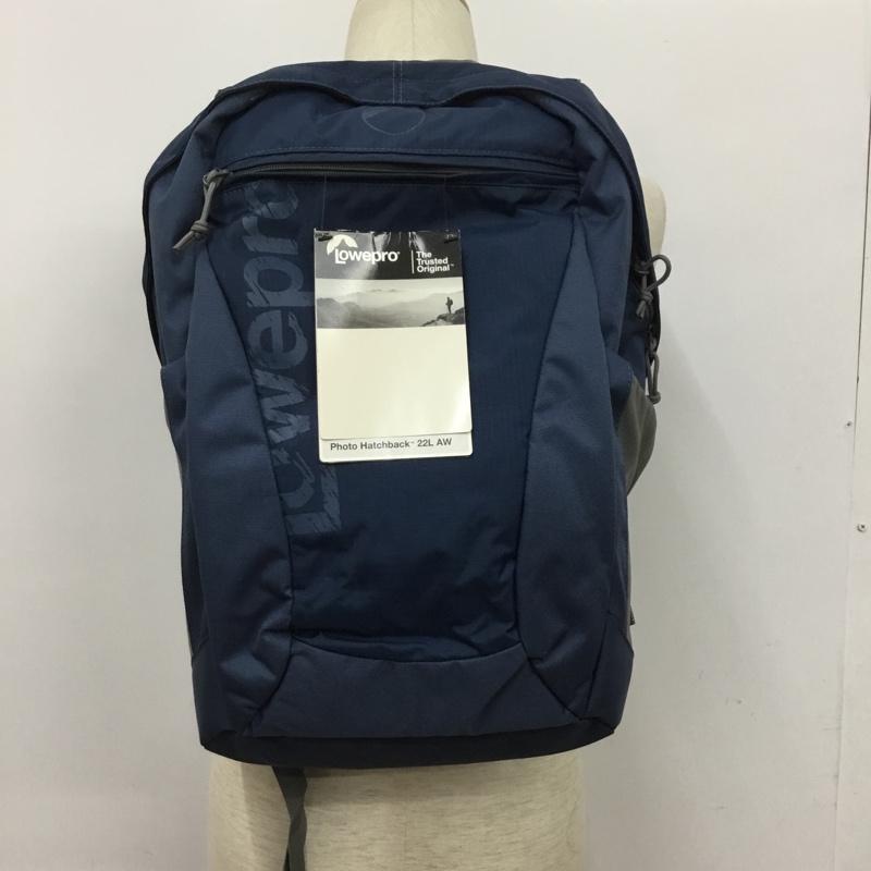 ロープロ Lowepro リュックサック、デイパック リュックサック、デイバッグ Photo Hatchback 22L カメラバッグ カメラリュック ロゴ、文字 紺 / ネイビー /  メンズ USED 古着 中古 10135395