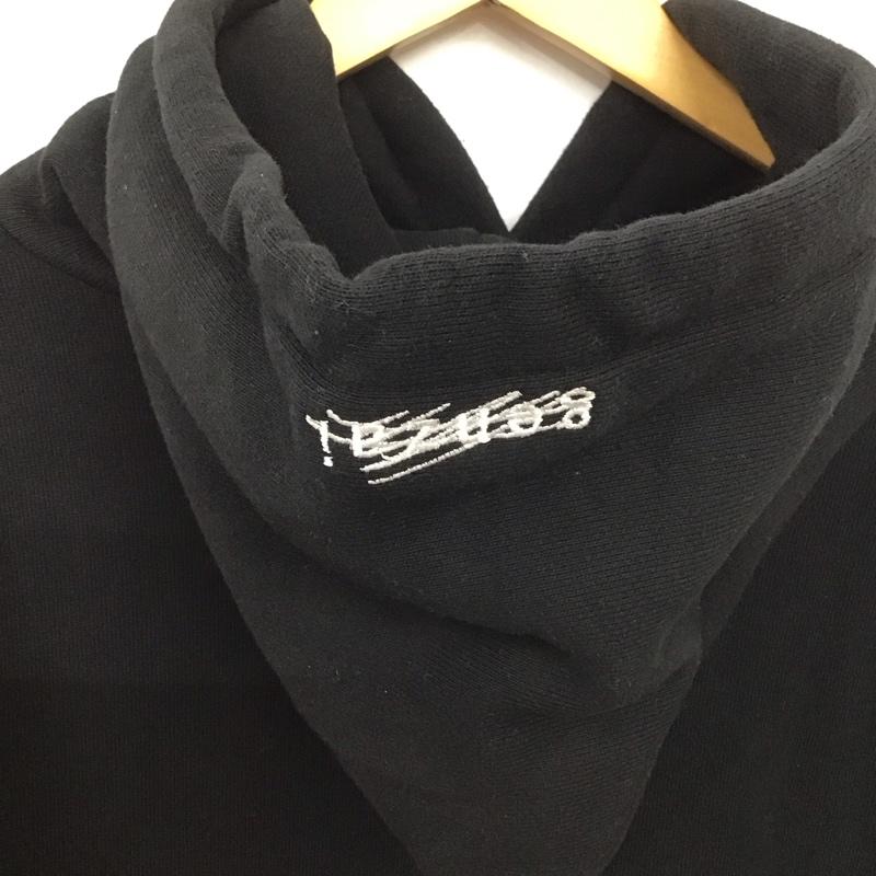 ゲンザイ genzai パーカー 長袖 長袖パーカー プルオーバーパーカー スウェット L ロゴ、文字 黒 / ブラック /  メンズ USED 古着 中古 10148207