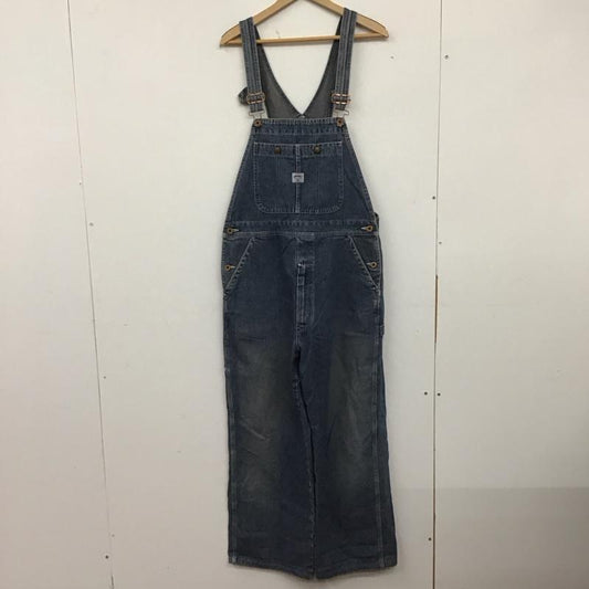 ビッグジョン Big John サロペット・オーバーオール サロペット、オーバーオール デニムパンツ ワイドパンツ カジュアルパンツ オーバーオール ロゴ、文字 インディゴ / インディゴ /  メンズ USED 古着 中古 10142081