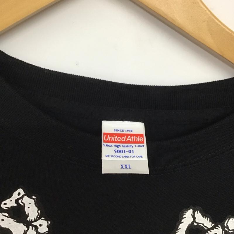 古着 USED Tシャツ 半袖 半袖カットソー プリントTシャツ クルーネックカットソー バンドTシャツ XXL ロゴ、文字 黒 / ブラック /  メンズ USED 古着 中古 10145720