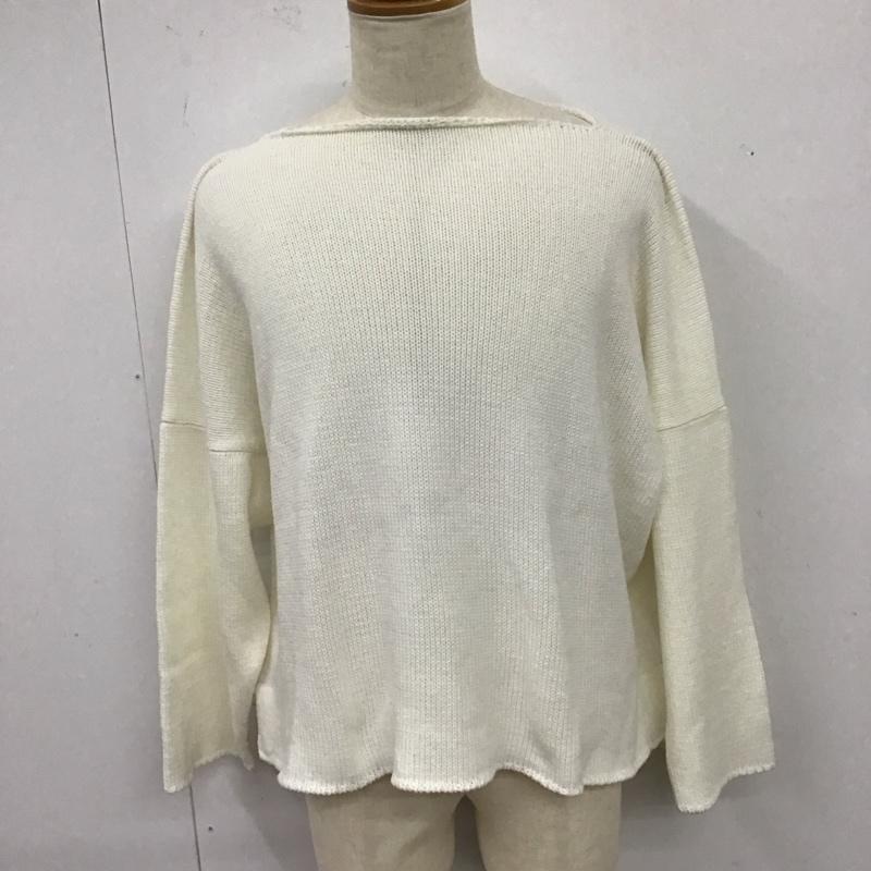 サルバム sulvam ニット、セーター 長袖 SH-K05-830 サイドスリット M 無地 白 / ホワイト /  メンズ USED 古着 中古 10120755