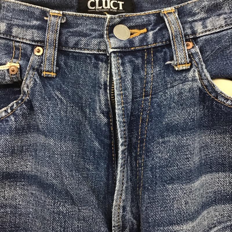 クラクト CLUCT パンツ デニム、ジーンズ デニムパンツ ストレートパンツ スリムパンツ カジュアルパンツ L 無地 インディゴ / インディゴ /  メンズ USED 古着 中古 10109158