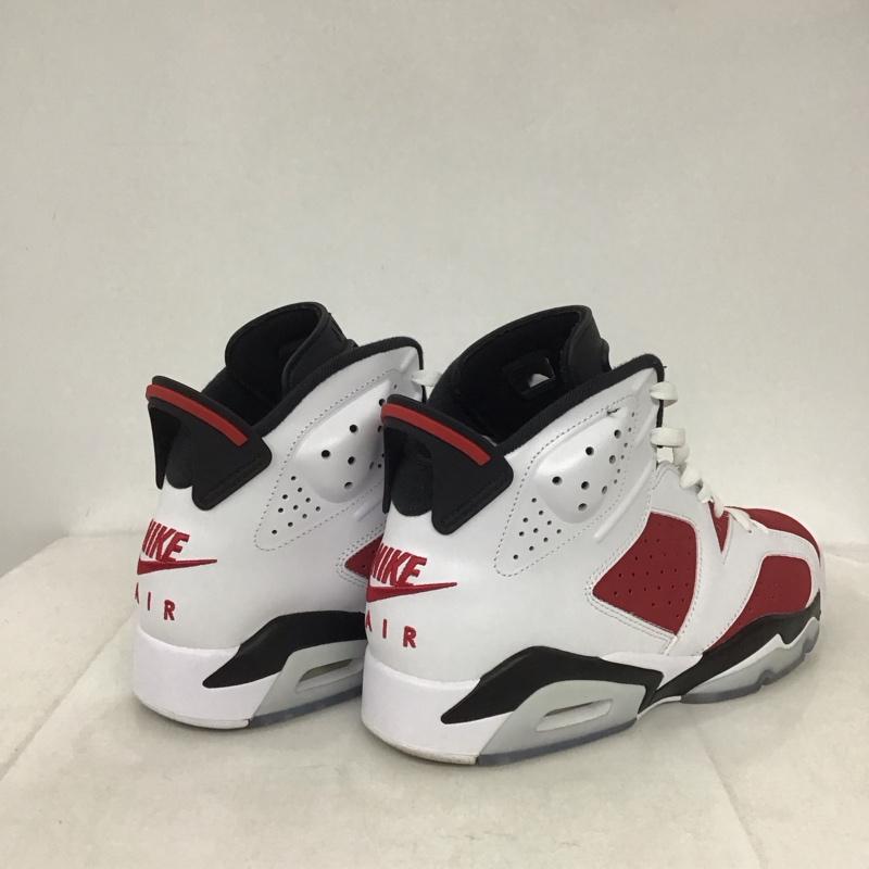 ナイキ NIKE スニーカー スニーカー CT8529 106 AIR JORDAN 6 RETRO 28cm 箱有 28.0cm ロゴ、文字 白 / ホワイト / X 黒 / ブラック / X えんじ / ワインレッド /  メンズ USED 古着 中古 10132473