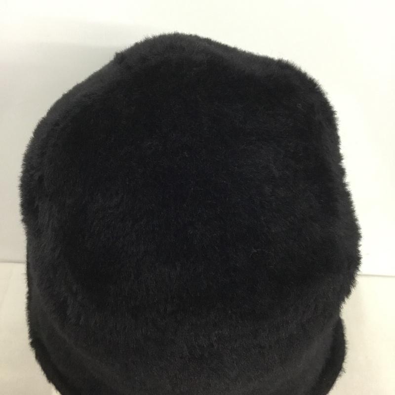 フリークスストア FREAK S STORE 帽子 ハット エコファー バケットハット フェイクファー 無地 黒 / ブラック /  レディース USED 古着 中古 10142806